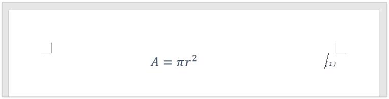 Chèn và căn lề ký hiệu ngay bên phải công thức toán bằng phím TAB